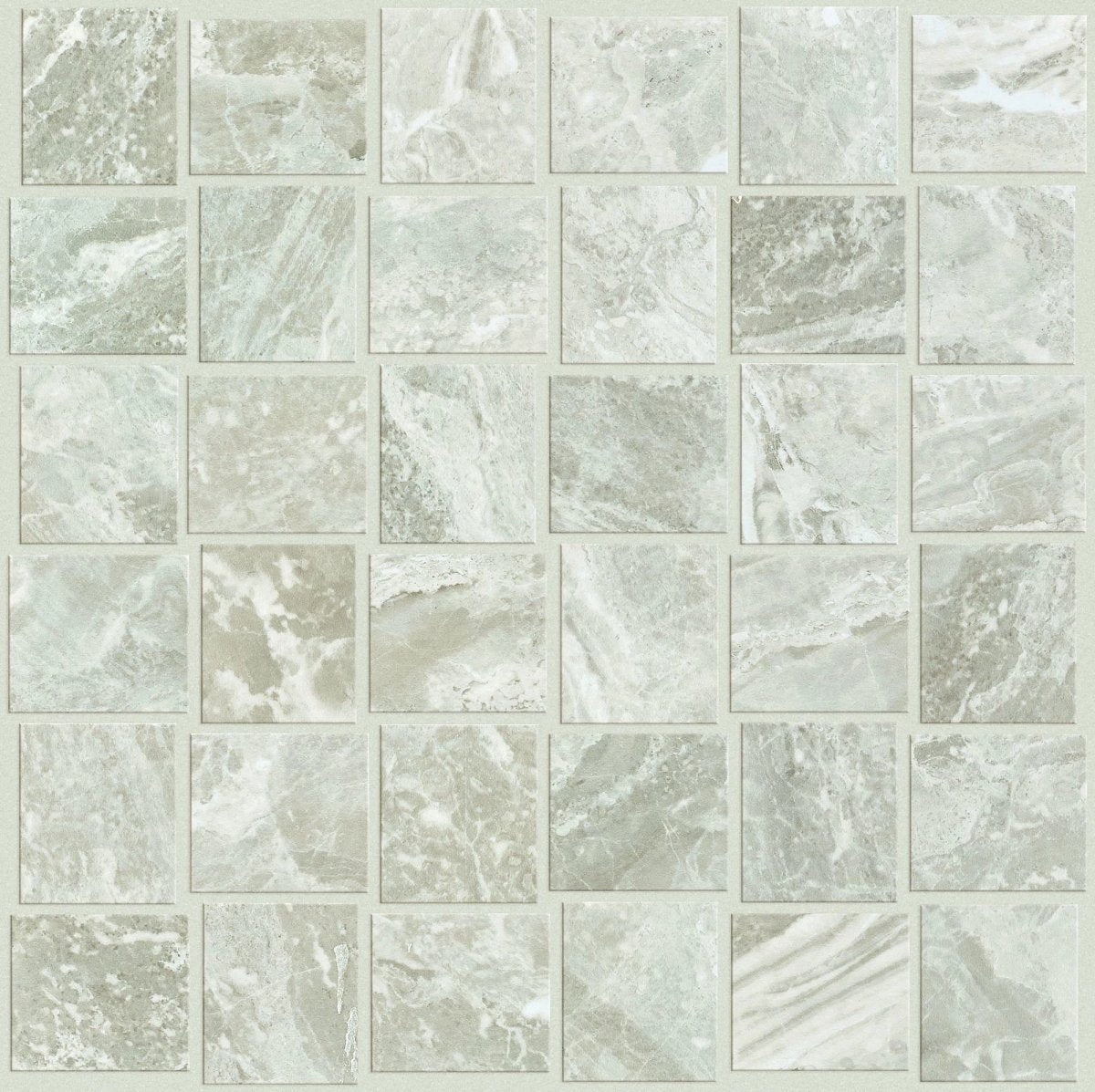 Shaw Vision Basketweave Mosaic Matte Porcelain Tile Argento