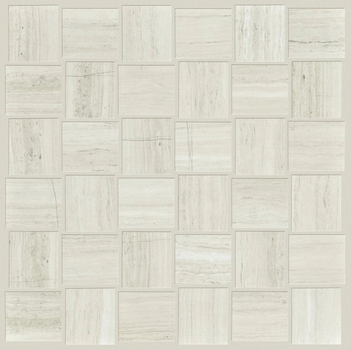 Shaw Vision Basketweave Mosaic Matte Porcelain Tile Ash