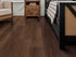 Shaw Aspire Natural Bevel Mesa Brown installed in warm Southwestern style living room