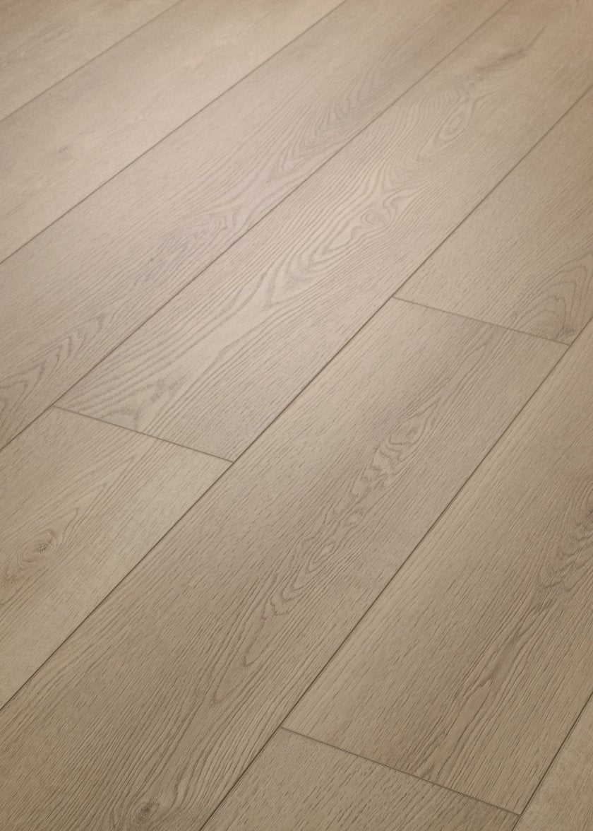Shaw Pro 3060V Starting Line Driftwood Taupe waterproof luxury vinyl plank close-up soft muted taupe brown coastal wood grain