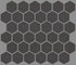 Shaw Baker Blvd 2" Hex Matte Mosaic Porcelain Tile Carbon