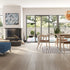 Bjelin Oak Select XL Misty White Oak flooring installed in a room