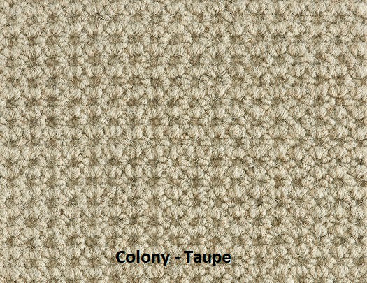 73294 Taupe Hibernia Broadloom Wool Carpet – Colony 15 ft wide - GreenFlooringSupply.com