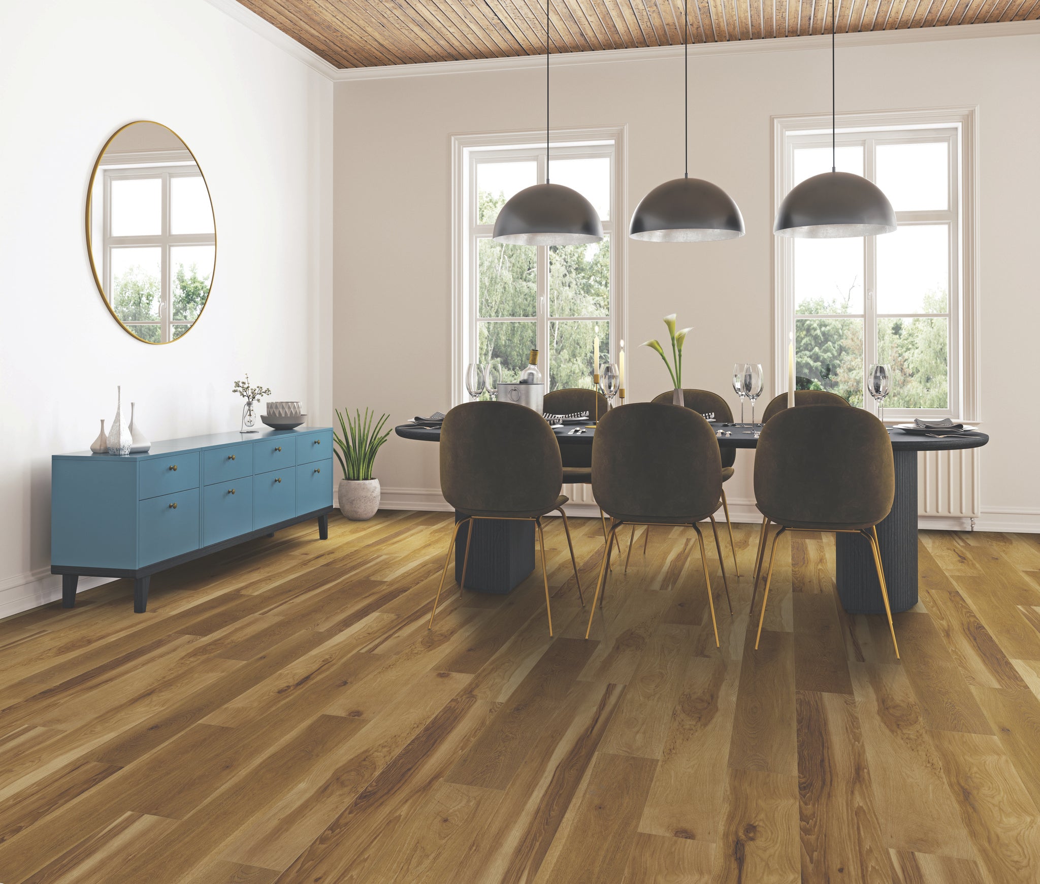 Coretec Plus HD Integrated Bevel Blended Sienna 7"x48" - GreenFlooringSupply.com