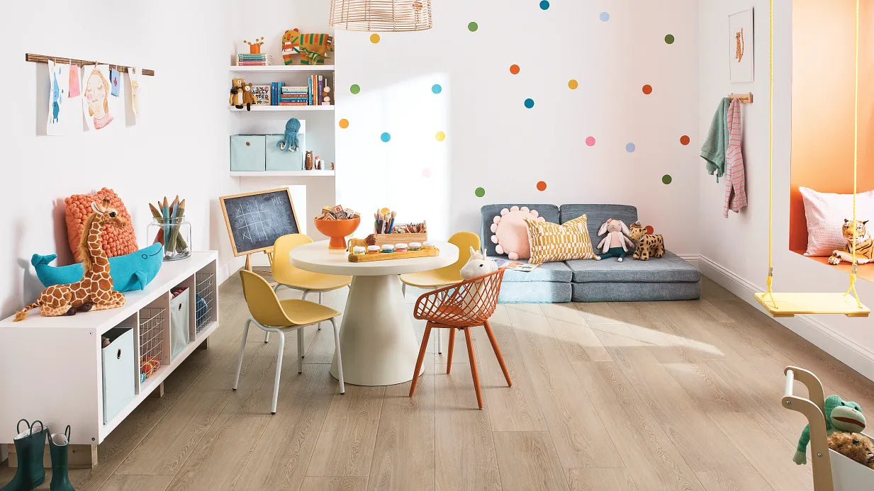Coretec Plus Premium Integraged Bevel with Softstep – Flaxen Ash 9" - GreenFlooringSupply.com