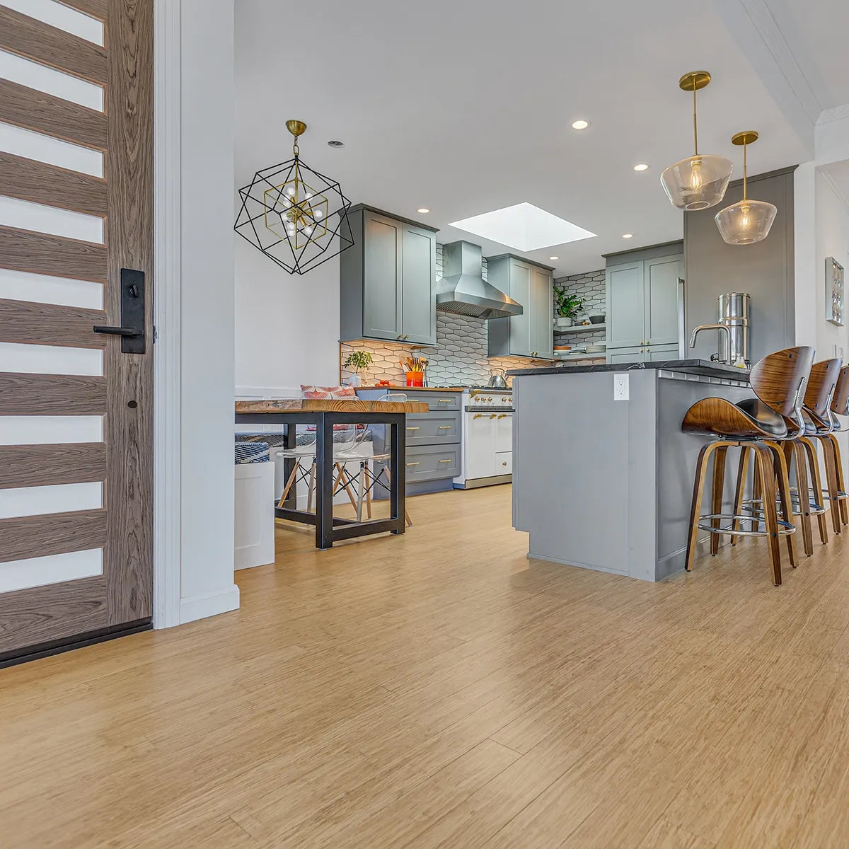 Tesoro Woods Engineered Bamboo Honey flooring - room scene 2