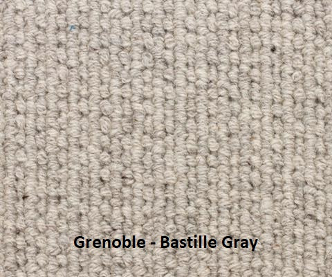 2189 Bestile Gray Unique Broadloom Wool Carpet – Grenoble – 13 ft 2 in wide - GreenFlooringSupply.com