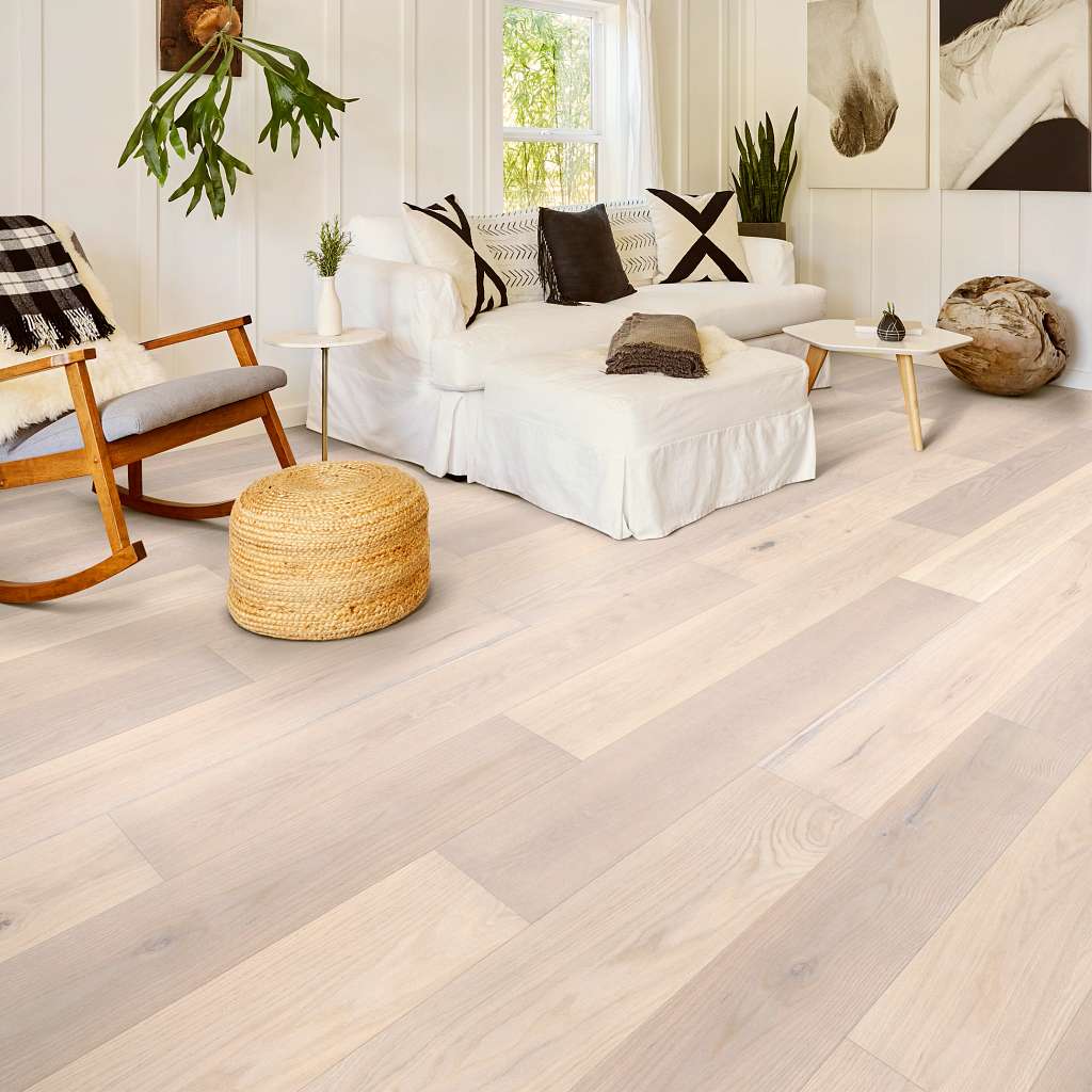 Shaw Repel Landmark Sliced Oak Engineered Hardwood Flooring - Glacier 9" - GreenFlooringSupply.com