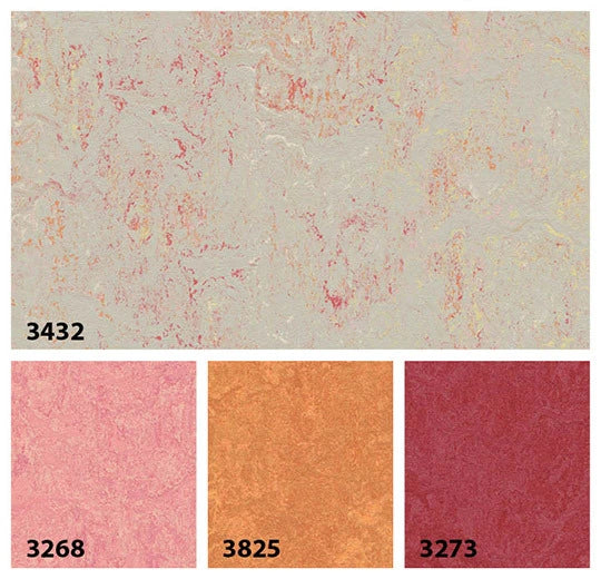 Marmoleum Cinch Loc Seal  Square - Fruit Punch 12" x 12" - GreenFlooringSupply.com