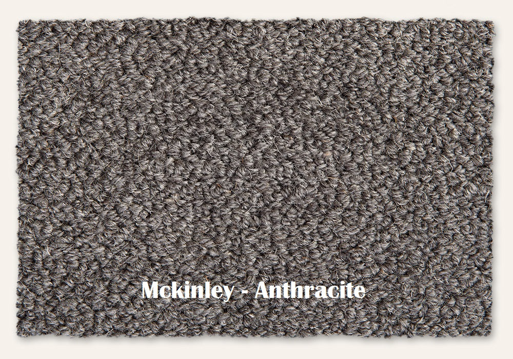 Anthracite EarthWeave Bio-Floor Natural Wool Carpet – Mckinley – 12 ft wide - GreenFlooringSupply.com