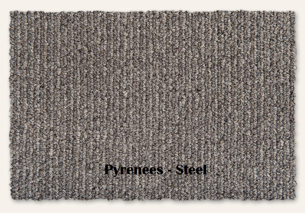 Steel EarthWeave Bio-Floor Natural Wool Carpet – Pyrenees – 12 ft wide - GreenFlooringSupply.com