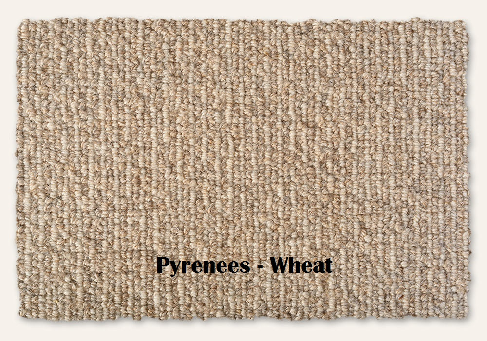 Wheat EarthWeave Bio-Floor Natural Wool Carpet – Pyrenees – 12 ft wide - GreenFlooringSupply.com